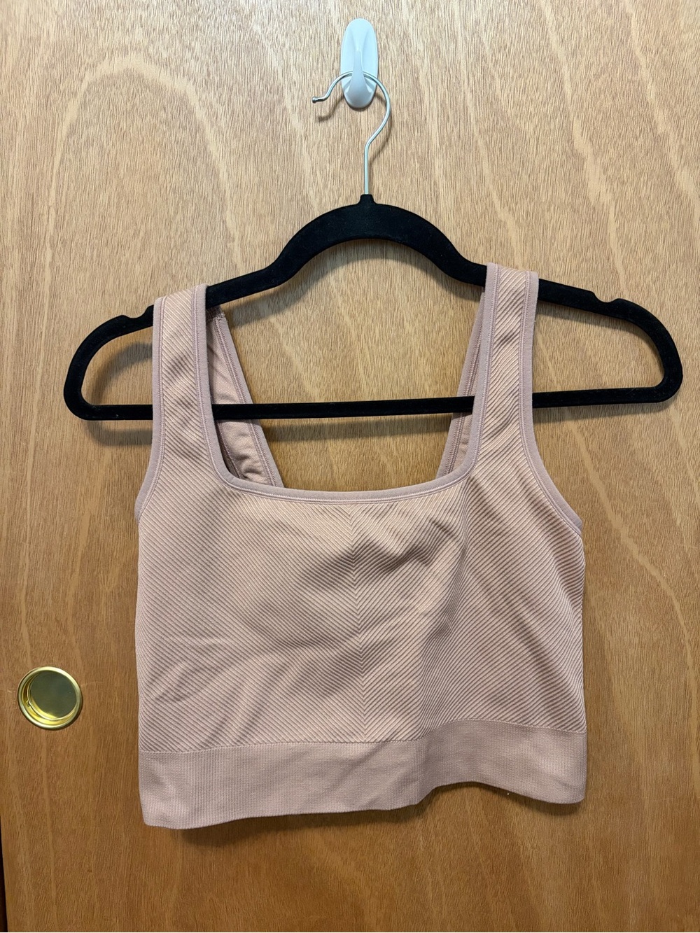 all in motion Ribbed Scoop Neck Bralette - Blush Pink